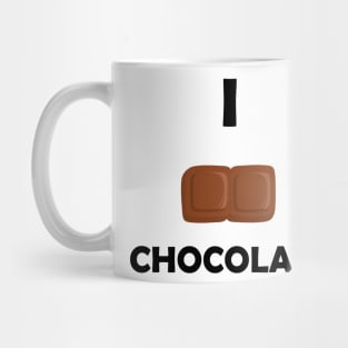 Funny design saying I Chocolate, Sweet Indulgence Haven, Cute & Decadent Chocolate Mug